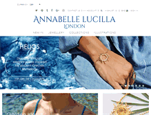 Tablet Screenshot of annabellelucillajewellery.com